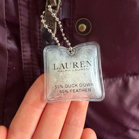 Ralph Lauren Deep Purple Puffer Coat - Picture 6 of 8